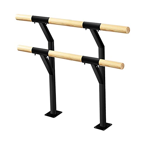 KUANGGE Barra de balé extensível ajustável de forma independente que se coloca no chão, prática para dançar e fazer exercício (preto, 1 m)