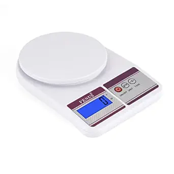 Venus Electronic Digital Kitchen Weighing Scale, Food Weight Machine for Home, Baking, Health 10 kg with 2 Years Warranty and Battries Included