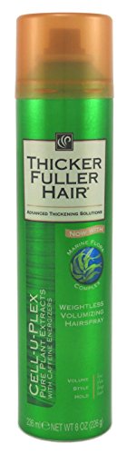 Thicker Fuller Hair Weightless Volumizing Hairspray 8 Ounce Cell-U-Plex (235ml) (3 Pack)