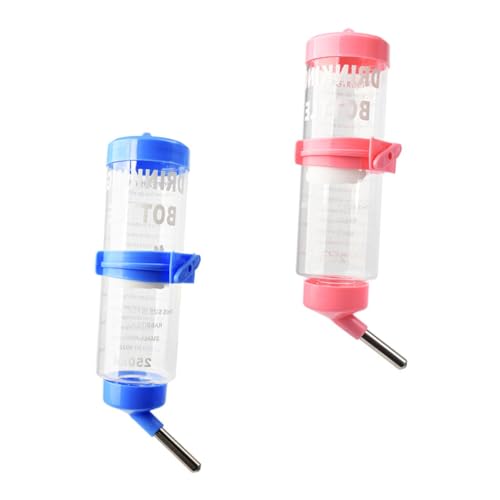 BUGUUYO Rabbit Feeder Animal Water Bottle Hanging Water Dispenser Easy to Install Leakproof for Small Pets