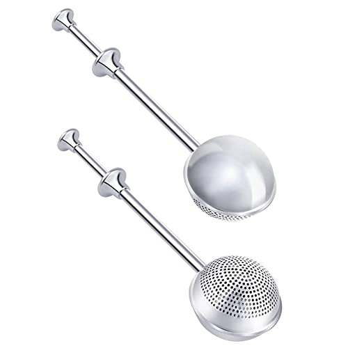 NICERAM azúcar en Polvo,Colador tamiz Fino para azúcar en Polvo - Ayudante Cocina con Mango accionado por Resorte para espolvorear harina, azúcar y Especias para Amigos, Padres