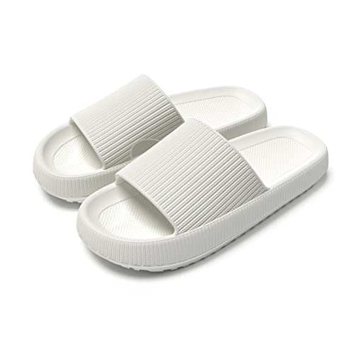 QULIT Home Light Beach Shoes Summer Slippers Indoor Women's Slide Sandals Non Slip Thick Sole Men's Sandals Bathroom Sandals Comfort,F-37 38