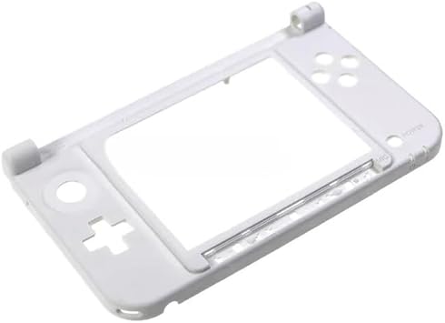 NORMICHIC 3DS XL Game Console Case Bottom Middle Frame Shell Cover (White)