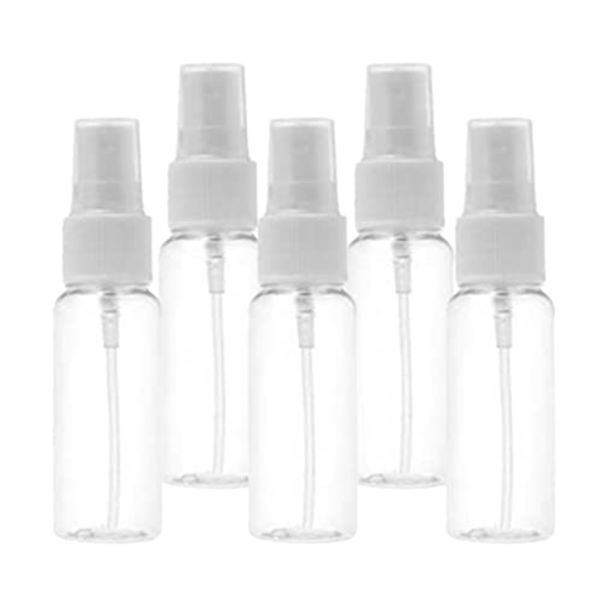 5x Transparent Refillable Empty Atomizer Spray Bottles