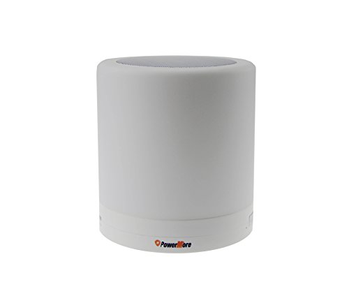 PowerMore Smart LED Lamp with Bluetooth Speaker, Touch Sensor Light, Music Player, Hands Free Bluetooth Speakerphone (Big 5W)