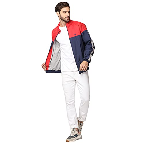 Image of ZEEL Men'S Winter Bike Jackets | Sport Wear For Trekking Jogging & Wind cheater | Thermal Hybrid Jacket | Cycling Jackets For Men Regular Fit | Olive SkyBlue | XXL | MW103