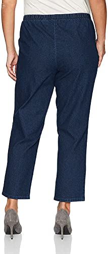 JUST MY SIZE Women's Apparel Women's Plus Size Stretch Pull On Jean, Dark Indigo, 5X Average2