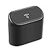 Pattumiera Per Auto con Coperchio, Spazzatura Portatile per Auto, Cestino Multifunzionale Sospeso 15.5 x 6.5 x 14 CM, Nero