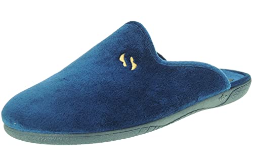 Calzados Romero Zapatillas Descalzas de Casa para Hombre y en Tallas Grandes Piso Goma 1327 Marino Talla 45