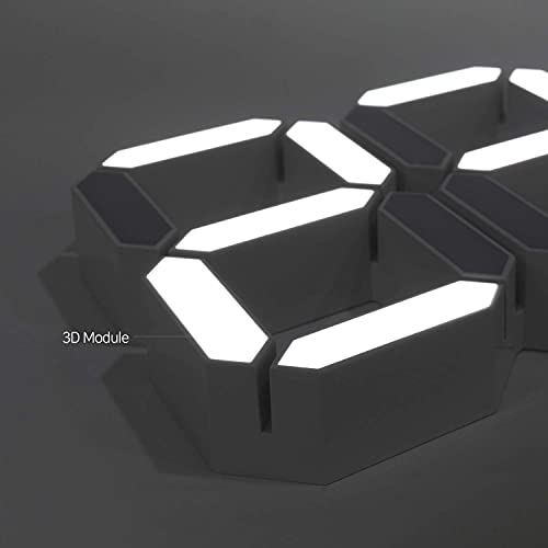 Mooas Led Clock Pure Mini White Gold & 3D Big Plus White Clock Bundle, Led Clock, Wall Clock, Desk Clock, Multi-Function Led Clock, 3D Digital Alarm Clock #TOP3