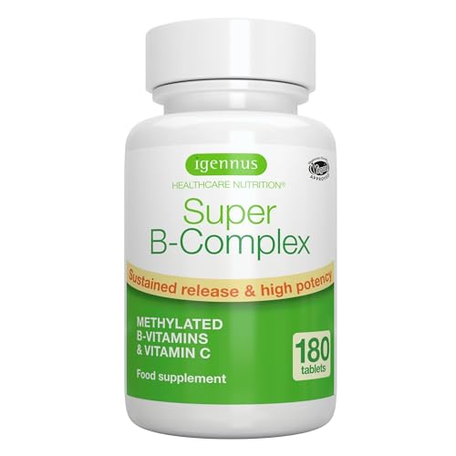 Vitamina B Complex - Complejo B con Vitaminas B6, B1, B2, B3, B5, B7 y B12 - Vitaminas Metiladas de...