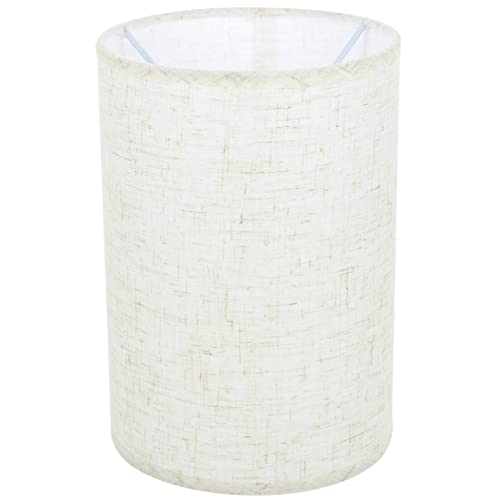 Image of Ceiling Lampshade Cylinder Lamp Shade Small Drum Lampshade Linen Fabric Light Shade Cover for Pendant Wall Scone Bedroom Living Room Table Home Decor 20x14cm