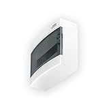 cuadro electrico premontado piscina  NOARK® Caja de Distribucion de Superficie Serie PNS T 12-18 módulos 1x12 1x18 fila Gama domestica y terciaria IP40 Puerta Blanco y Transparente (Transparente, Modelo 12)