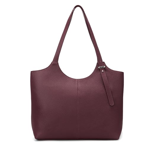 Image of befen Genuine Leather Tote Bags for Women, Real Leather Shoulder Handbags Satchel Purses with Adjustable Strap