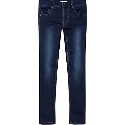 NAME IT Mädchen Nkmtheo Dnmthayer Cor1 Swe Pant Noos Hose, Dark Blue Denim, 98 EU Cover