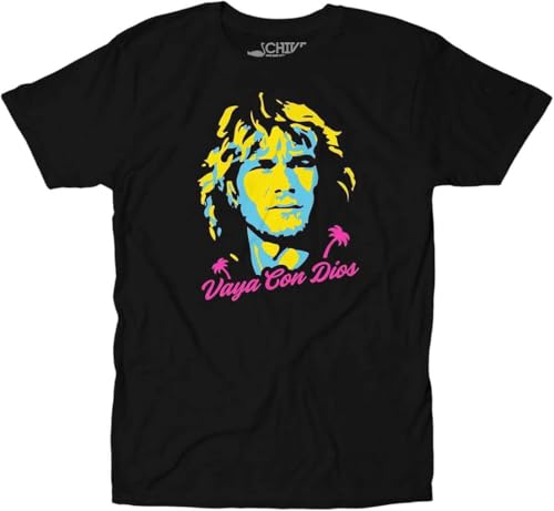 Photo de ZHAO41XIONG Vaya Con Dios Point Break Bodhi and Johnny Utah 90s Action Movie T-Shirt Black(Medium)