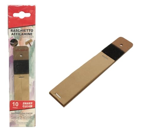 Rascador afilador de papel de lija fino para minas, lápices de colores, tizas de carbón, compás de témpera, lápices, papel vidrio, rasqueta para cuchillas, sacapuntas de papel de lija