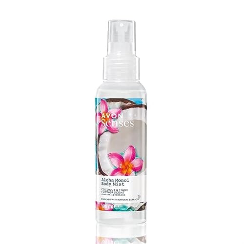 Avon Senses Body Mist 100 ml (Aloha Monoi Coconut & Tiare Flower), 100 ml (confezione da 1)