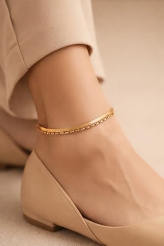Image of Rubans Oxidised Anklets Jewellery Gift for Women & Girls | Kundan Ethnic Traditional