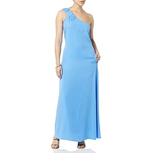 TEREA Women’s Sylvie One Shoulder Maxi Dress
