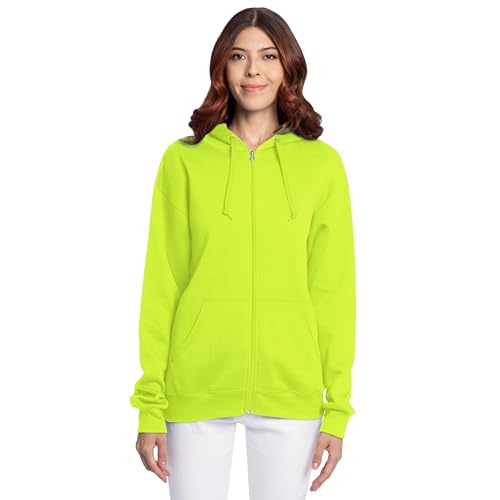 Image of Fruit of the Loom Eversoft Fleece Full Zip Hoodie Sweatshirt