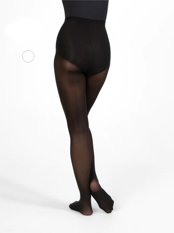 TotalSTRETCH Knit Waist Footed Tights BLACK / Youth - M-L3