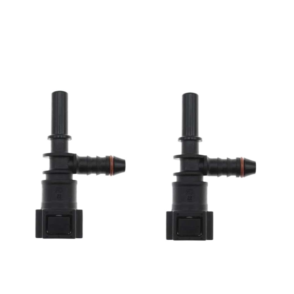 Kbhwatqqb 2Pcs Bundy Tee Hose Coupler Compatible With Auto Motorcycle Fuel Lines 1/2/5/10 7.89 Id6 Nylon Quick Release Connector(2Pcs)
