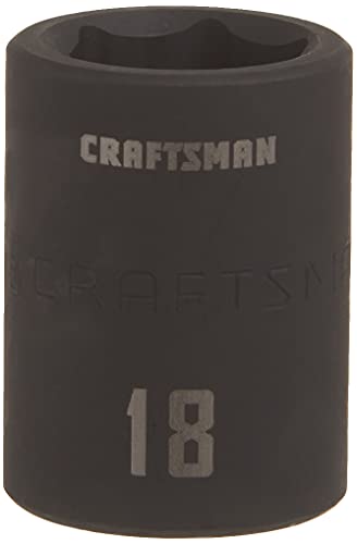 CRAFTSMAN Shallow Impact Socket Metric 1/2-Inch Drive 18mm (CMMT15866)