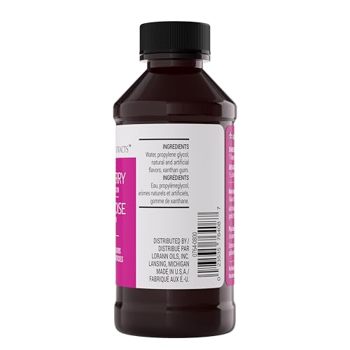 Lorann Oils Bakery Emulsions Natural and Artificial Flavor 4oz-Raspberry, Other, Multicoloured, 6.82 x 6.82 x 13.43 cm