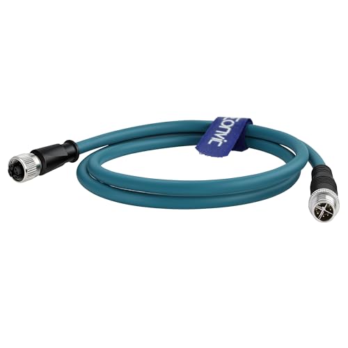 Cable Ethernet Industrial Cat7e M12 X-Code 1m miniatura 2