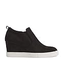 Umweltfreundliches Kunstleder Ybenlover Damen Wedges Sneakers Keilabsatz Plattform High Top Slip on Schuhe Ankle Boots