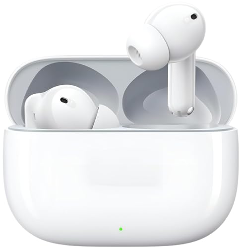 Image of Wireless Earbuds with H2 Chip, Spatial Audio, 61 Hours Battery Life, Compatible with iPhonee, Bluetooth, Lightning Charging Case, White