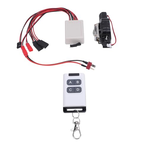 Winche eléctrico para auto RC Drfeify, escala 1/10, aluminio miniatura 1