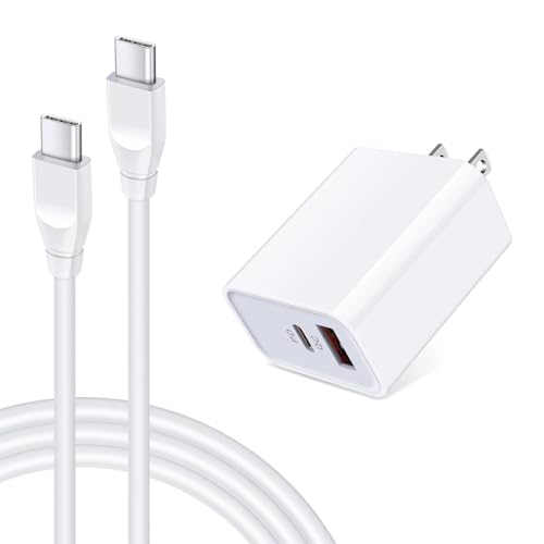 USB C Fast Charger for Samsung Galaxy A17 A16 5G A15 5G A14 5G A13 A03s A53 A12 A35 A55 S25 S24, Pixel 10 9 Pro XL Fast Wall Charger for Google Pixel 9/8a/7a/6 Pro, 20W PD Power Adapter Type C Cable