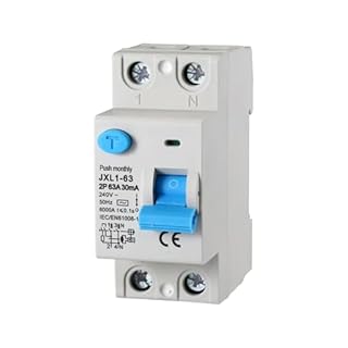gloca Interruttore Differenziale Puro Salvavita 2P 30mA 220V-6KA 2 Moduli DIN (63 Ampere)