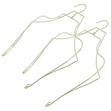 Uonlytech 2 Piezas Perchas para Trajes de Baño Plegables Forma de Cuerpo Dorado Resistentes para Colgar Bikini y Ropa de Baño Femenina Organizador Visible y Compacto para Armarios