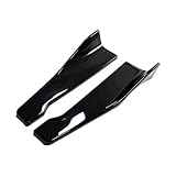 Voiture Jupes Latérales pour Peugeot 206 307 407 301 2 pièces Universel Voiture Avant arrière Pare-Chocs Ban lèvre Spoiler diffuseur séparateur Anti-Rayures(Le Noir)