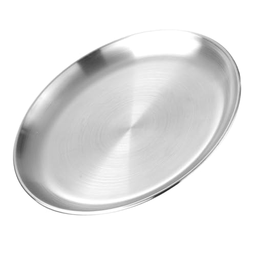 CLISPEED Platos Tortita Lámina Reja Para Horno Bandeja De Pizza Acero Para Pizza Estante Bandejas Para Hornear Espátula Para Pizza Tabla Para Servir Pizza Neto Silver Acero Inoxidable