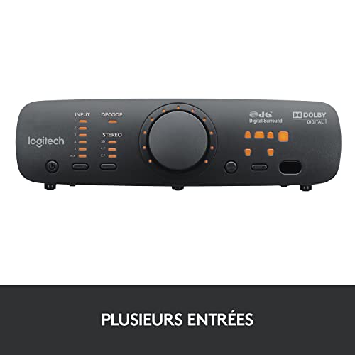 Logitech Z906 Système de Haut-Parleurs avec Son Surround 5.1, Certifié THX, Dolby & DTS, 1000 Watts en Puissance, Multi-Dispositifs, Entrées Multiples, Télécommande, Prise EU/France, PC/PS4/Xbox/TV