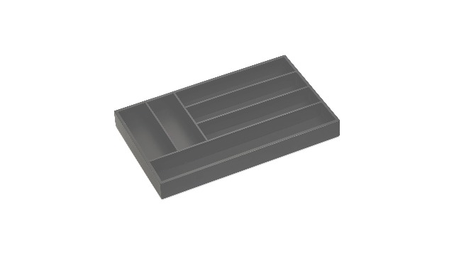 Black Cutlery Tray For Blum Tandembox Kitchen Drawers In 9 Widths X 422mm Length – Handle & Home