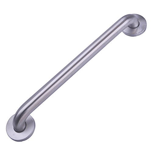 Amazon Basics Bathroom Handicap Safety Grab Bar, 18 Inch Length, 1.25 Inch Diameter, Holds up to...