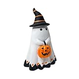 Csnbfiop ホラーアクセントチャーム 幽霊像 カボチャの置物 装飾 樹脂製 職人技 パンプキン ミニチュア