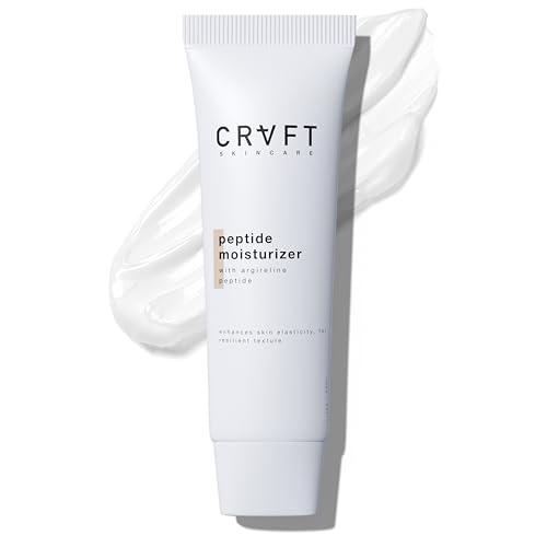 Hair Craft Co. Peptide Moisturizer 1.7oz - Daily Hydrating Face Cream for Dry Skin - Anti-Aging/Firming, Helps Reduce Wrinkle Appearance/Fine Lines – Lightweight, Non-Greasy Formula - 30 Day Supply