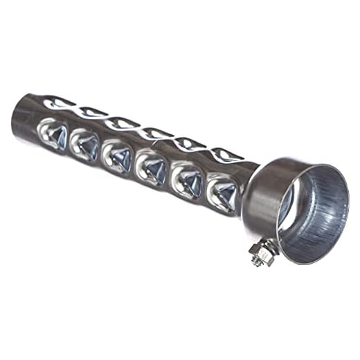 dB-killer ca 48 mm x 200 mm universal dB-eater för 2 tums rör avgasrör (2 x 8 tum)