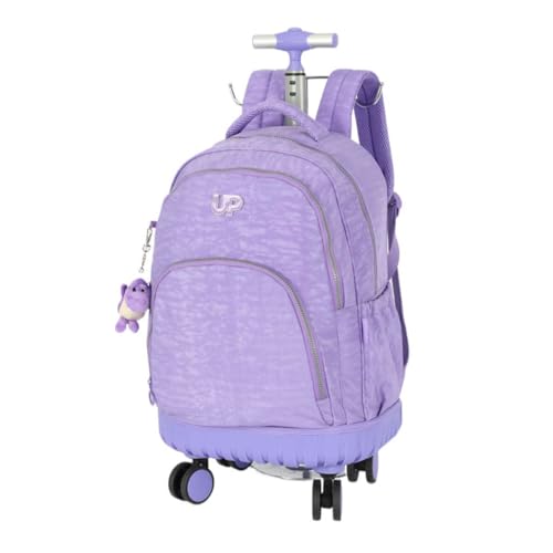 Mochila Infantil Rodinha Up4You 360 Graus com Lancheira e Estojo 100 Pens Roxo
