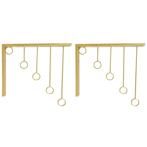 Perchas de ropa doradas de pared para organizar lencería sin ocupar espacio 2