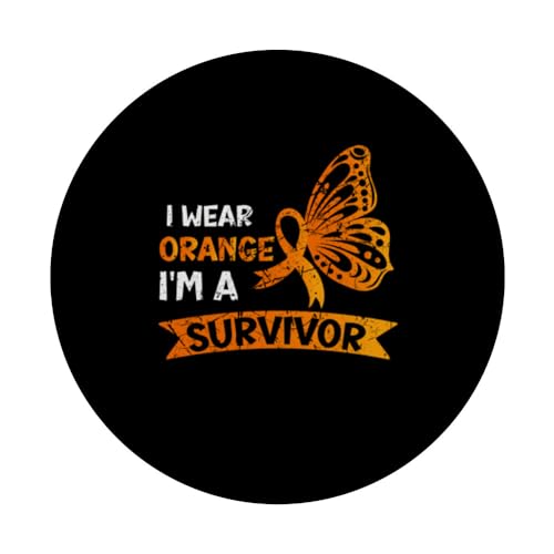 Leukemia Awareness Month Leukemia Warrior Leukemia Support PopSockets Swappable PopGrip, Black - Image 3