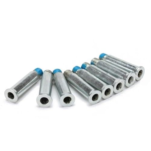 SageFurned Achsschraube 35mm 8mm Durchmesser für Quad Roller Skate Stiefel und Inlineskates - Edelstahlschaft, inklusive Sechskant-Werkzeug, 10er Pack