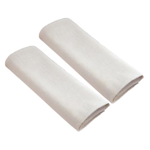 Veemoon Estopilla de Algodón 100% Puro sin Blanquear 2 Unidades Filtro Reutilizable Ultrafino para Colar Zumos Quesos y Conservas Resistente a Altas Temperaturas y Lavable