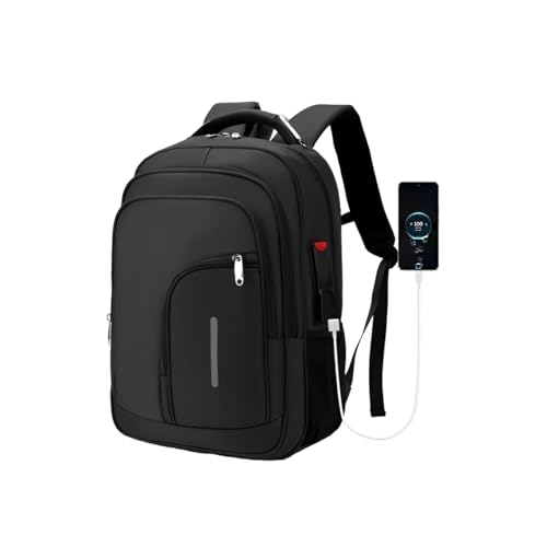 Mochila Masculina Executiva Grande Reforçada para Notebook Trabalho, Viagem e Escola Design Antifurto, Impermeável, com Cabo Reforçado, Saída USB e Fone, Conforto Segurança e Durabilidade, Unissex